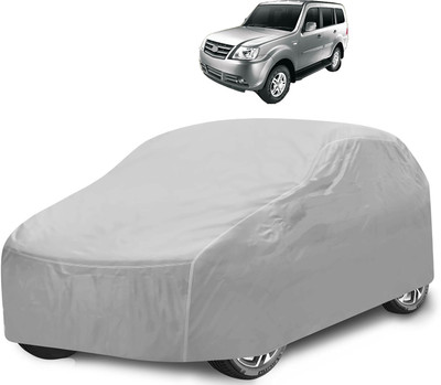 Caronix Car Cover For Tata Sumo Grande (With Mirror Pockets)(Silver)