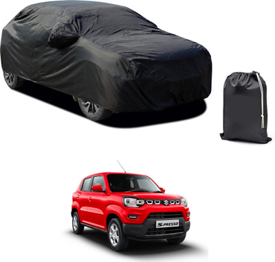 GOSHIV-car and bike accessories Car Cover For Maruti Suzuki S-Presso (With Mirror Pockets)(Black, For 2020, 2021, 2022, 2023, 2024 Models)