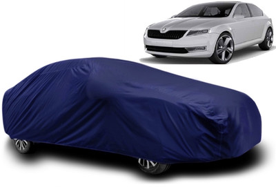 AXLOZ Car Cover For Skoda Laura (With Mirror Pockets)(Blue)