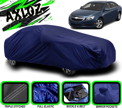 AXLOZ Car Cover For Chevrolet Cruze (With Mirror Pockets)(Blue)