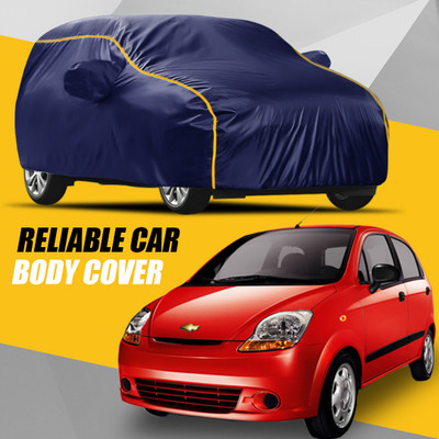 R Rayvin Star Car Cover For Chevrolet Spark (With Mirror Pockets)(Multicolor)