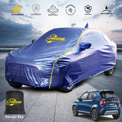 GARREGE Car Cover For Maruti Ignis (With Mirror Pockets)(Blue, For 2017, 2018, 2019, 2020, 2021, 2022, 2023 Models)