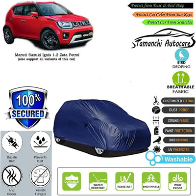 Tamanchi Autocare Car Cover For Maruti Suzuki Ignis 1.2 Zeta Petrol(Blue)