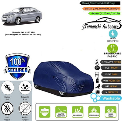 Tamanchi Autocare Car Cover For Chevrolet Sail 1.3 LT ABS(Blue)