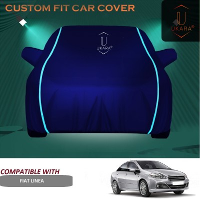 Ukara Car Cover For Fiat Linea (With Mirror Pockets)(Blue)