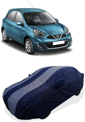 QLAX Car Cover For Maruti Micra INHR (With Mirror Pockets)(Grey)