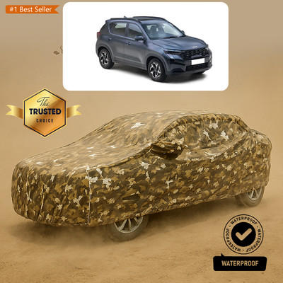 PAGORA Car Cover For Kia Sonet (With Mirror Pockets)(Yellow)