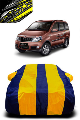 FRONCH Car Cover For Mahindra Xylo (With Mirror Pockets)(Yellow, Blue)