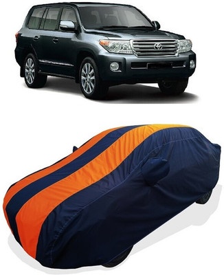 Coxtor Car Cover For Toyota Land Cruiser VX (With Mirror Pockets)(Orange)