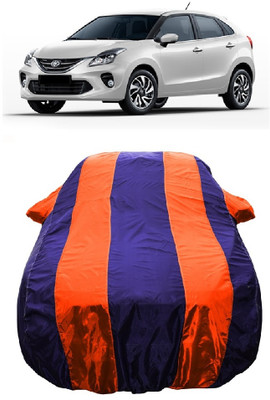 Wegather Car Cover For Toyota Glanza V CVT Petrol (With Mirror Pockets)(Orange)