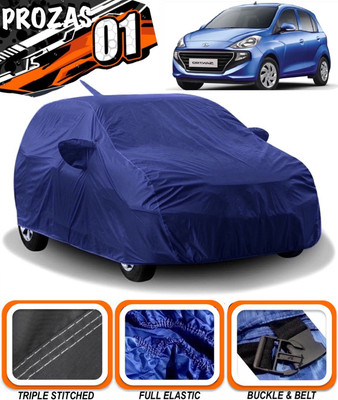 prozas Car Cover For Hyundai Santro 1.0i (With Mirror Pockets)(Blue)