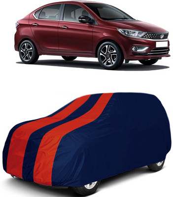 MoTRoX Car Cover For Tata Tigor (Without Mirror Pockets)(Red, Blue)