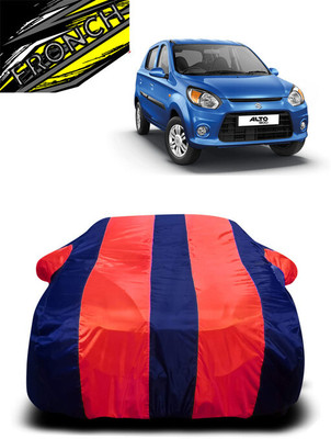 FRONCH Car Cover For Maruti Suzuki Alto 800 LX Optional (With Mirror Pockets)(Red, Blue)