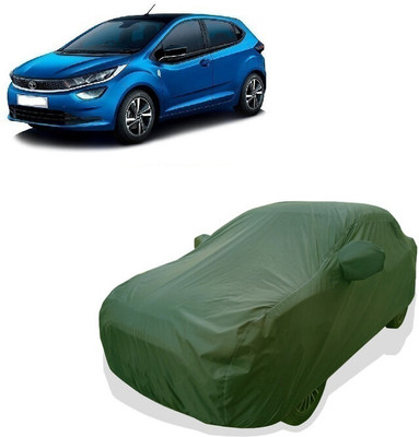 Tricway Car Cover For Tata Altroz XM Diesel (With Mirror Pockets)(Green)