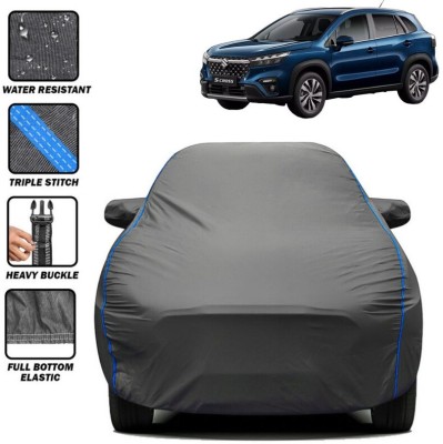 kerwa Car Cover For Maruti Suzuki S-Cross, S-Cross Alpha DDiS 200 SH Diesel, S-Cross DDiS 200 Alpha, S-Cross Premia (With Mirror Pockets)(Grey, Blue, For 2010, 2011, 2012, 2013, 2014, 2015, 2016, 2017, 2018, 2019, 2020, 2021, 2022, 2023, 2024 Models)