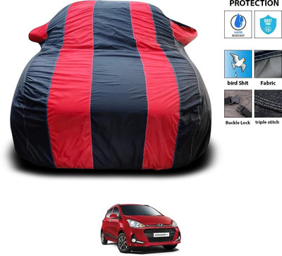 PAGORA Car Cover For Hyundai Grand i10 (With Mirror Pockets)(Red)