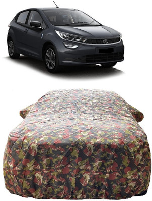 Wegather Car Cover For Tata Altroz XZ Option Diesel (With Mirror Pockets)(Red)