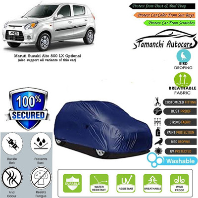 Tamanchi Autocare Car Cover For Maruti Suzuki Alto 800 LX Optional(Blue)