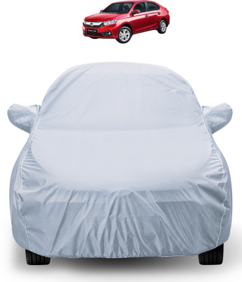 Auto Hub Car Cover For Honda Amaze (With Mirror Pockets)(Silver)