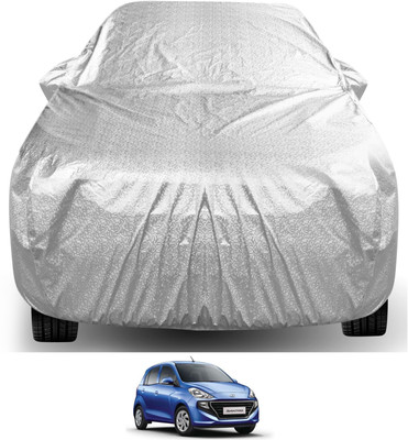 Auto Hub Car Cover For Hyundai Santro (With Mirror Pockets)(Silver)