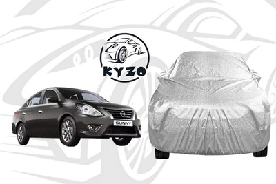 KYZO Car Cover For Nissan Sunny (With Mirror Pockets)(Silver)