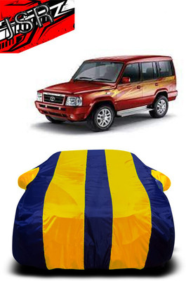J S R Car Cover For Tata Sumo DX (With Mirror Pockets)(Yellow, Blue)