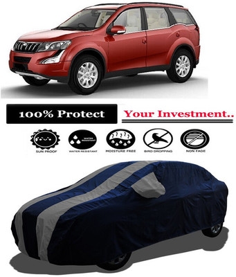 Amexride Car Cover For Mahindra XUV500 W10 AWD (With Mirror Pockets)(Grey)