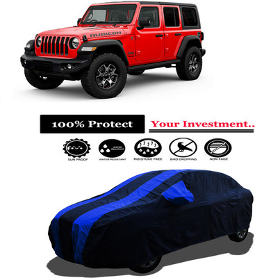 Amexride Car Cover For Jeep Wrangler (With Mirror Pockets)(Multicolor)