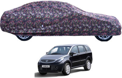 Auto Hub Car Cover For Tata Aria (With Mirror Pockets)(Green)