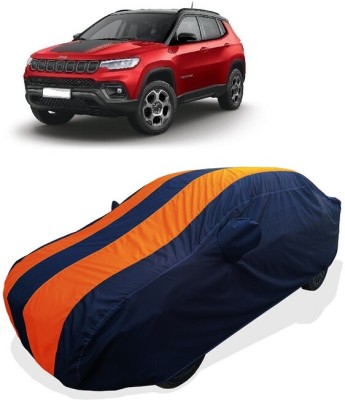 Coxtor Car Cover For Jeep Compass Trailhawk 4x4 Opt Diesel (With Mirror Pockets)(Orange)