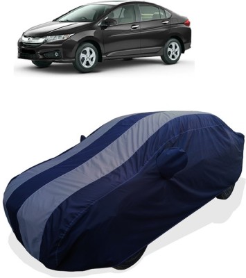 Coxtor Car Cover For Honda City i DTec V (With Mirror Pockets)(Grey)