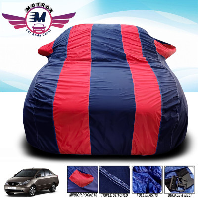 MoTRoX Car Cover For Hyundai Grand i10 Nios (With Mirror Pockets)(Red, Blue)