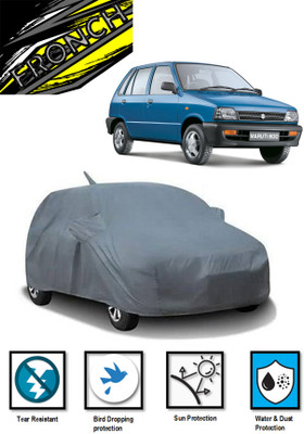 FRONCH Car Cover For Maruti Suzuki 800 (With Mirror Pockets)(Grey)
