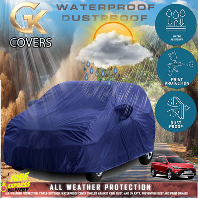 Tamanchi Autocare Car Cover For Hyundai i20 Active (With Mirror Pockets)(Blue)