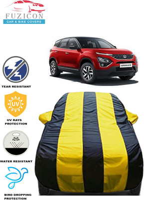 FUZICON Car Cover For Tata Harrier(Yellow, Blue)