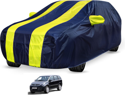 Auto Hub Car Cover For Tata Aria (Without Mirror Pockets)(Black, Yellow)