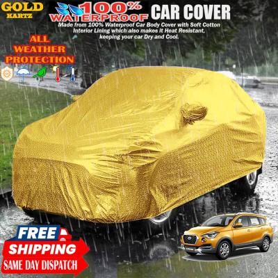 GOLDKARTZ Car Cover For Datsun Go-Cross(Gold)