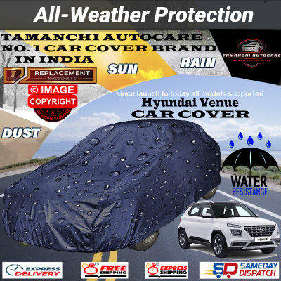 Tamanchi Autocare Car Cover For Hyundai Venue(Blue)