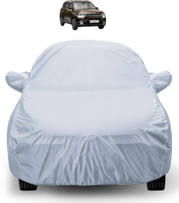 MOCKHE Car Cover For Kia Carens (With Mirror Pockets)(Silver)