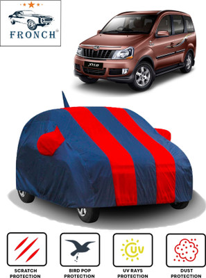 FRONCH Car Cover For Mahindra Xylo (With Mirror Pockets)(Red, Blue)