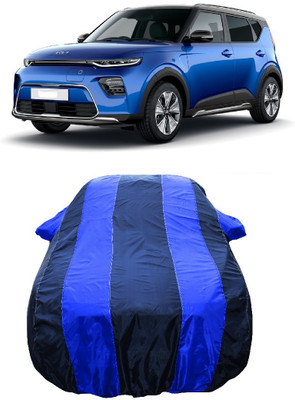 Wegather Car Cover For Kia Soul EV (With Mirror Pockets)(Blue)