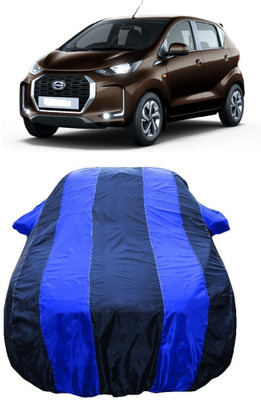 Wegather Car Cover For Datsun Redi GO D (With Mirror Pockets)(Blue)