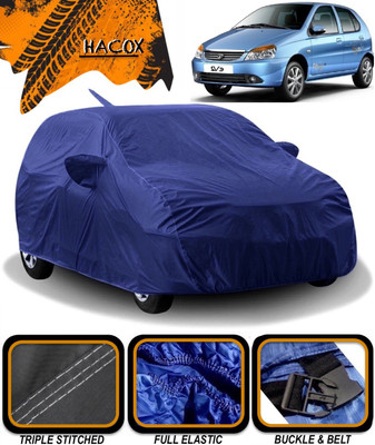 HACOX Car Cover For Tata Indica eV2 (With Mirror Pockets)(Blue)