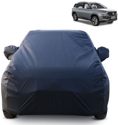 BOTAUTO Car Cover For MG Hector Plus (With Mirror Pockets)(Blue)