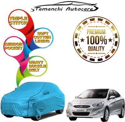 Tamanchi Autocare Car Cover For Chevrolet Sail UVA (With Mirror Pockets)(Blue)