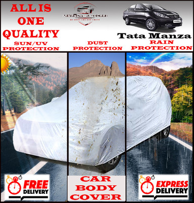 Tamanchi Autocare Car Cover For Tata Manza(Silver)
