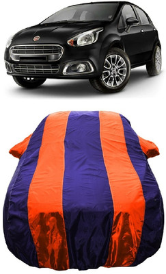 Wegather Car Cover For Fiat Punto Evo (With Mirror Pockets)(Orange)