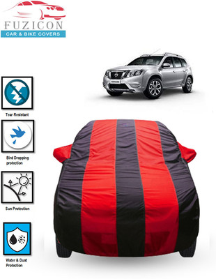 FUZICON Car Cover For Nissan Terrano (With Mirror Pockets)(Blue, Red)