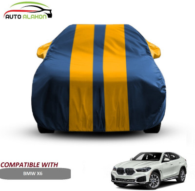 AUTO ALAXON Car Cover For BMW X6 (With Mirror Pockets)(Blue, Yellow)