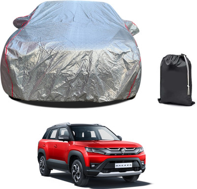 PAGORA Car Cover For Maruti Suzuki Brezza (With Mirror Pockets)(Silver, For 2019, 2020, 2021, 2022, 2023 Models)